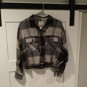Black & Cream Plaid Flannel